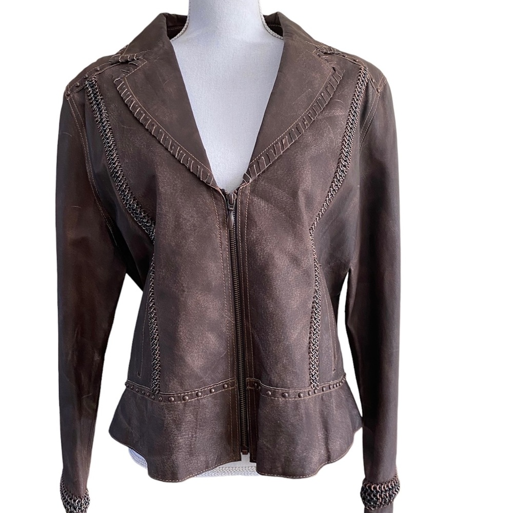 Vintage Leather Jacket Cripple Creek